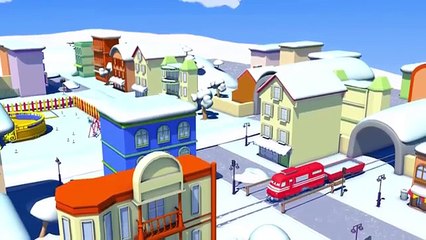 Troy le Train et le Chasse neige à Car City - Dessin animés pour enfants - YouTube