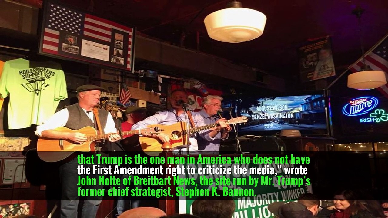 Trump Escalates His Criticism of the News Media, Fueling National Debate