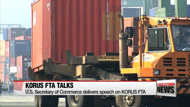 U.S. Secretary of Commerce hopes for a gratifying result of the KORUS FTA renegotiation