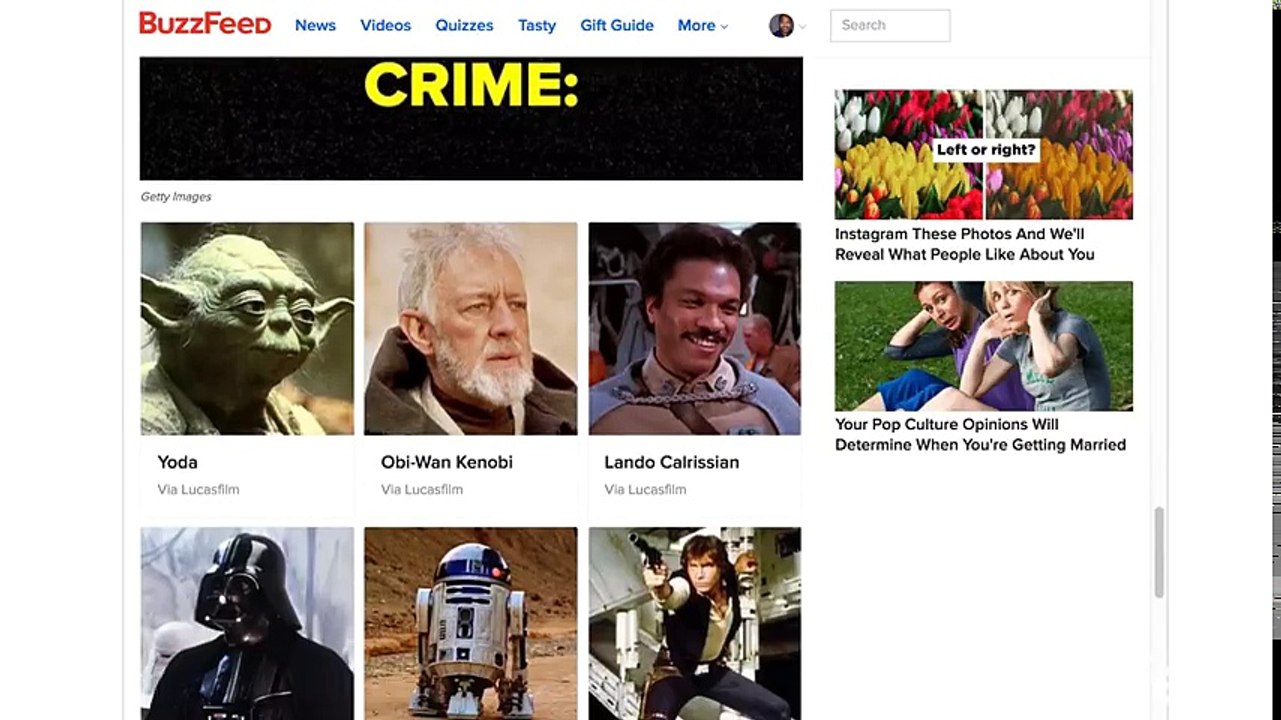 Star Wars Cast Takes -Which Star Wars Character Are You-- Quiz