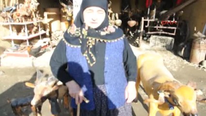 Tekirdağ Ağaç Parçalarına Hayvan Figürleri Yaparak Hayat Veriyor