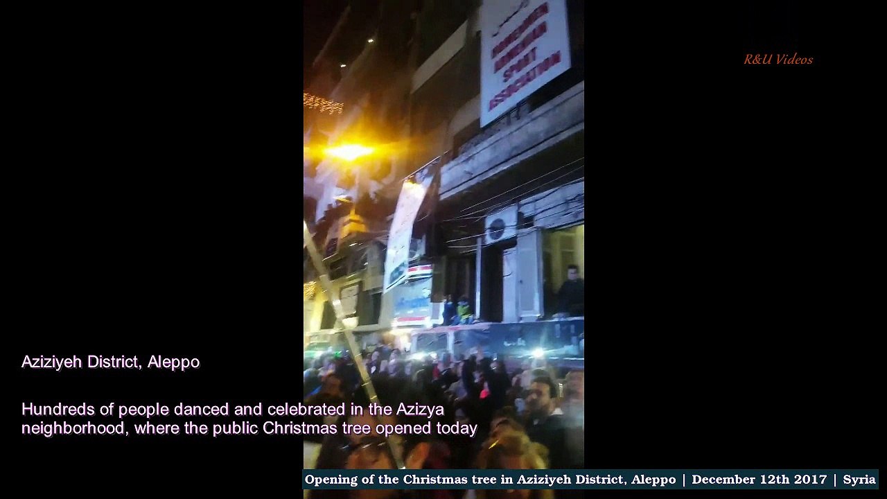 00 Christmas tree opened in Aleppo
