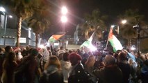 Tel Aviv'de ABD Büyükelçiliği Önünde Protesto
