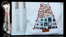 Adornos de Navidad: cojín árbol de patchwork fácil