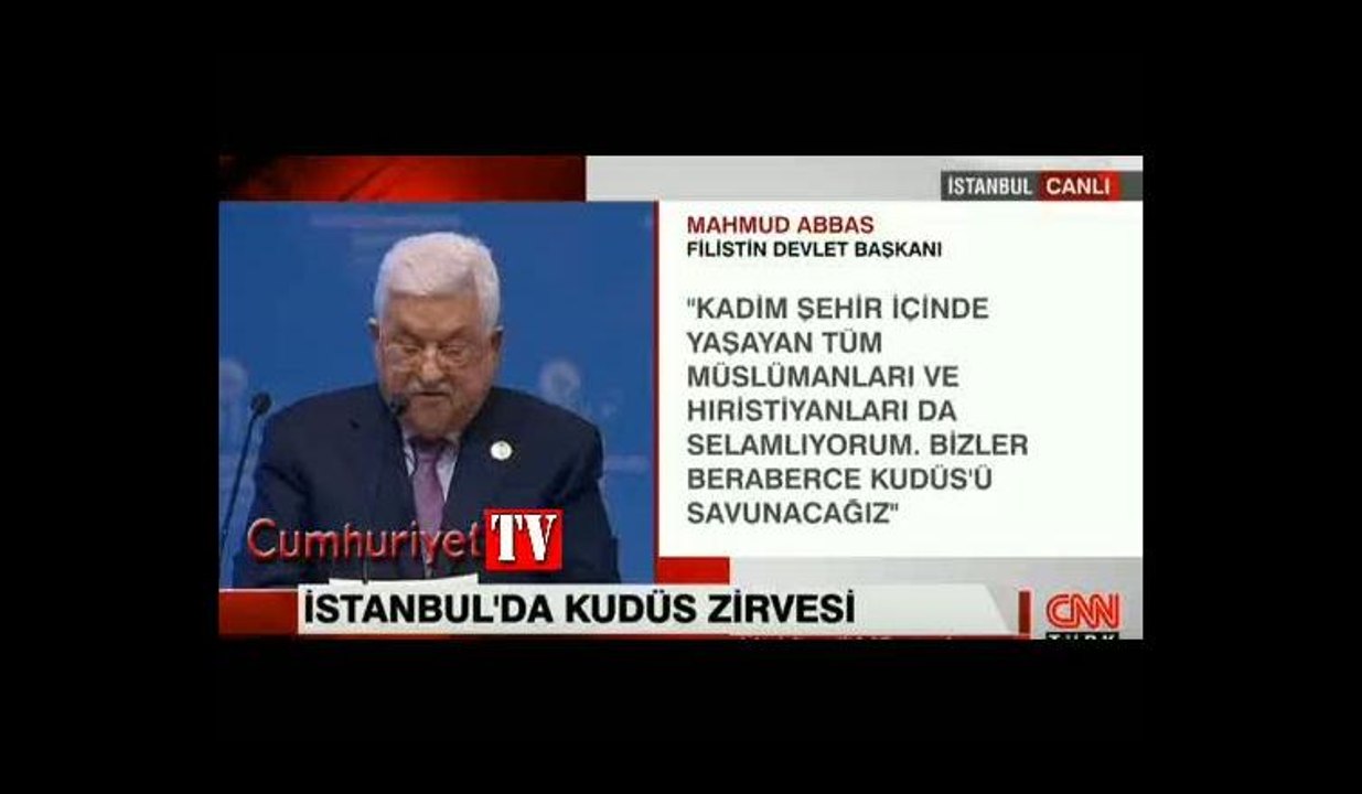 Abbas: BM kararına göre hiçbir ülkenin büyükelçiliğini Kudüs'e yerleştirmesi yasal değildir
