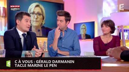 C à Vous : Gérald Darmanin se moque du "train fantôme" Marine Le Pen (Vidéo)