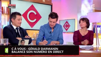 C à Vous : le ministre Gérald Darmanin donne son numéro en direct ! (Vidéo)