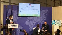 Conférence de presse de Nicolas Hulot et Stéphane Travert depuis le pavillon français de la COP 23