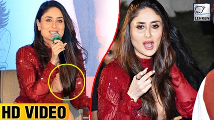 Kareena Kapoor Tries To Cover Her Cleavage With Hair