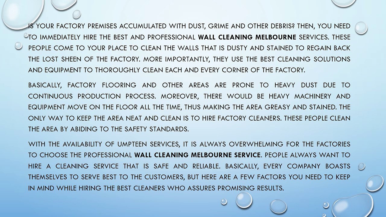 Create a healthy work environment hiring factory cleaning services