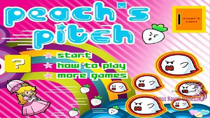 Nintendo Peachs Pitch Ballons Shooting Online Game for kids