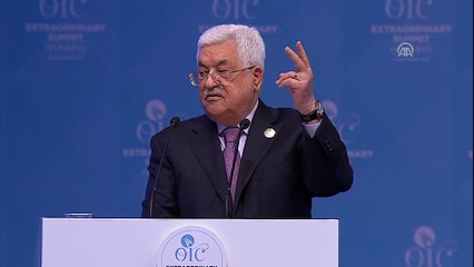 Olağanüstü İslam Zirvesi Konferansı - Filistin Lideri Abbas (10) - İSTANBUL