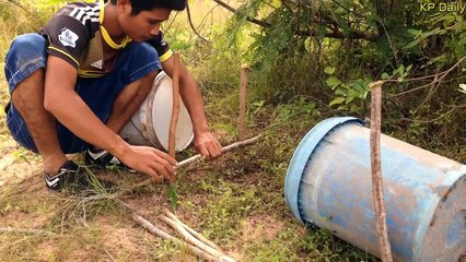 Amazing Quick Rabbit Trap Using Buckets - How To Make Rabbit Trap & Plastic Buckets Work 100%