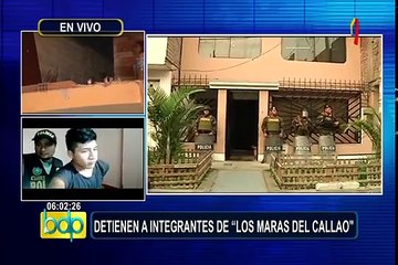 Detienen en megaoperativo a integrantes de “Los Maras del Callao”