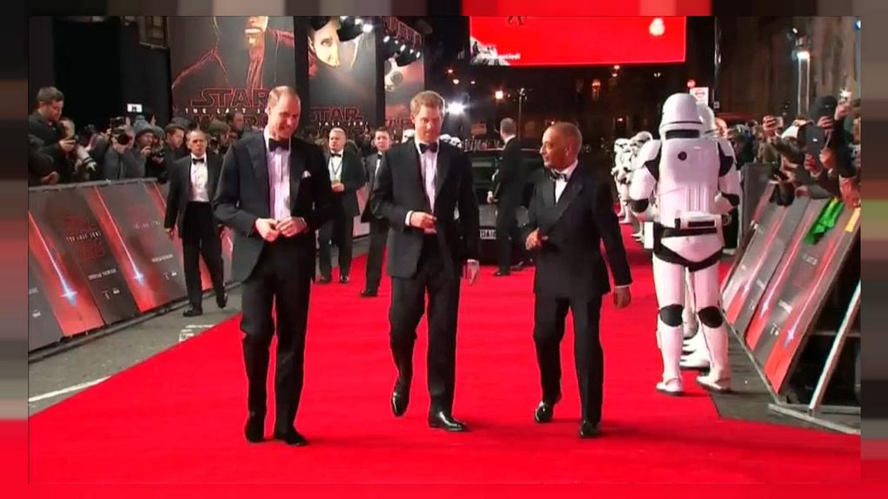 William e Harry atores em "Star Wars: Os último...
