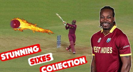 801வது சிக்ஸ் அடித்து பட்டையைக் கிளப்பும் கிறிஸ் கெயில்....வீடியோ