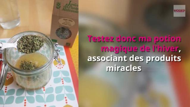 Rhume, fatigue et maux de gorge, ma potion magique et naturelle de l'hiver