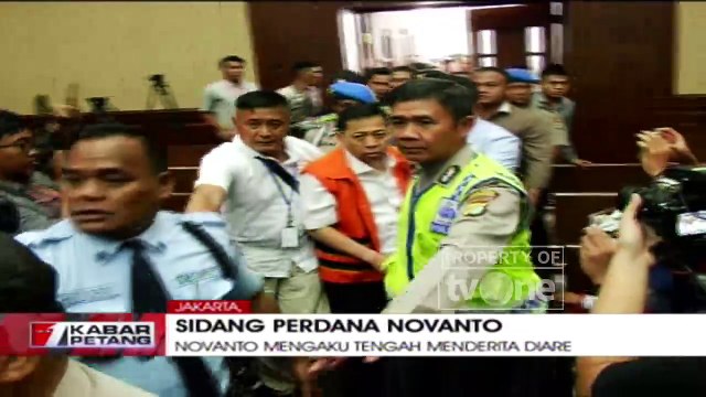 Detik-detik Setya Novanto Sakit di Sidang Perdana Kasus E-KTP