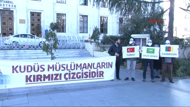 İstanbul Kudüs Platformu Üyelerinden Kudüs Protestosu