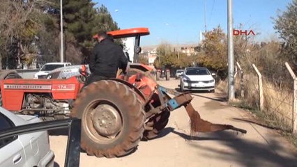 Gaziantep Kazalara Tepki İçin Traktörlerle Yol Kapattılar