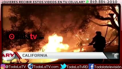 Incendio Thomas amenaza a miles de casa en Santa Bárbara-Al Rojo Vivo-Video