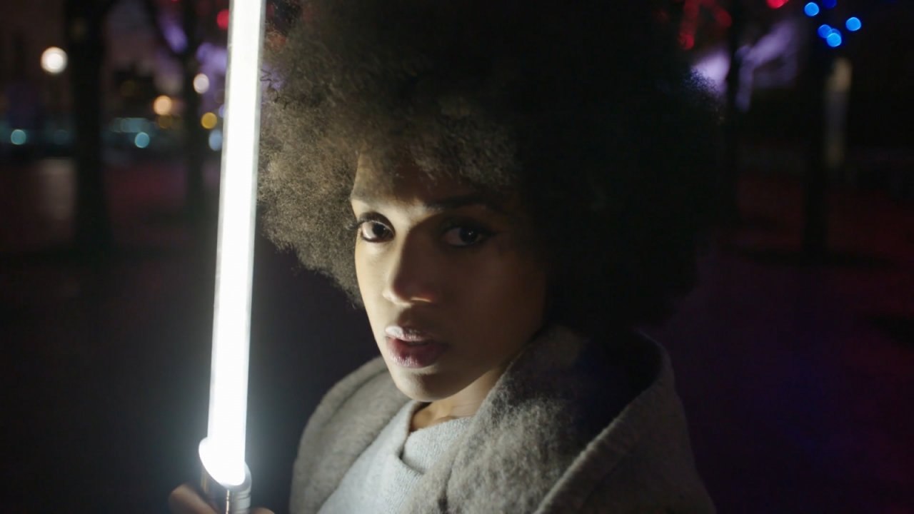 Lightsaber duel in London to celebrate launch o...