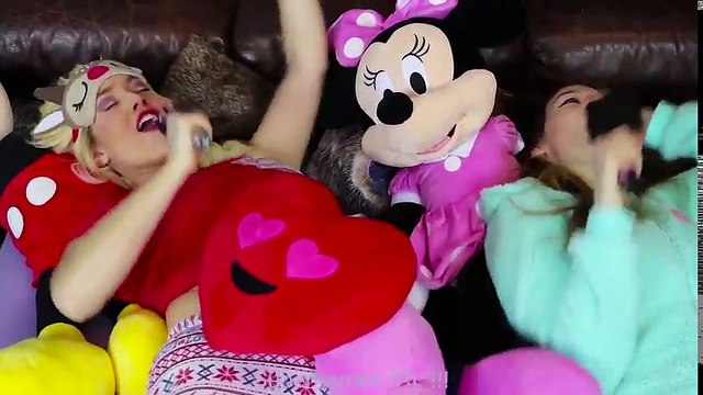 Frozen Elsa & Belle SLEEPOVER Slumber Party w Joker Spiderman Makeup Challenge Fun in real life (2) | Superheroes | Spiderman | Superman | Frozen Elsa | Joker