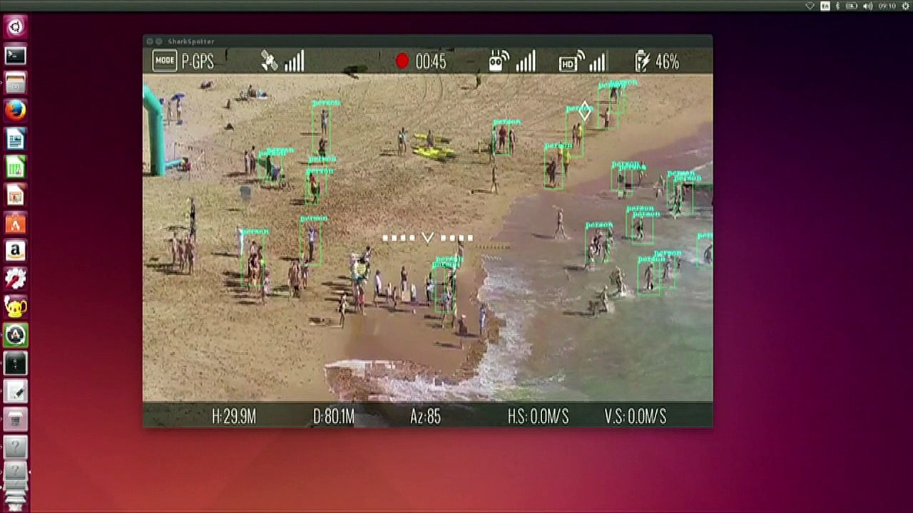 Drones para detectar tiburones
