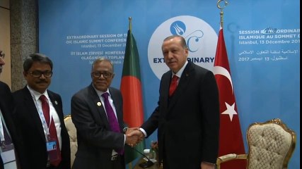 Cumhurbaşkanı Erdoğan, Bangladeş Cumhurbaşkanı Hamid İle Görüştü