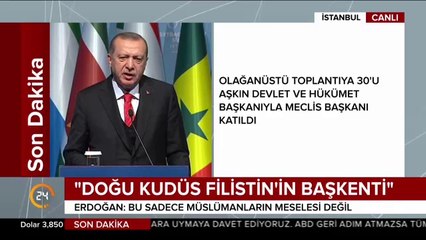 İstanbul'da bugün Kudüs İçin Özgürlük Deklarasyonu yayınlandı