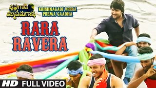 Rara Ravera Full Video Song - Krishnagadi Veera Prema Gaadha - Nani, Mehr Pirzada - Kvpg Video Songs