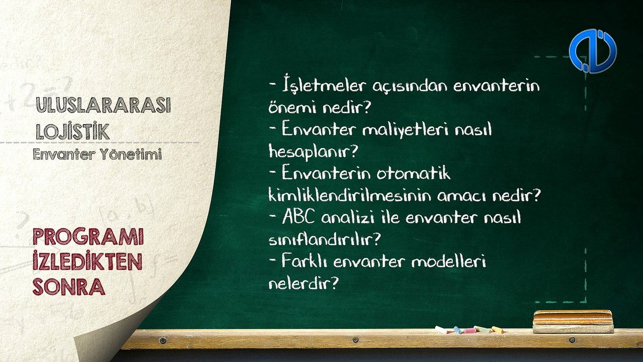 ULUSLARARASI LOJİSTİK - Ünite 4 Konu Anlatımı 1