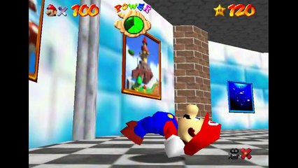 Super Mario 64 - Tall Tall Mountain's beautiful waterfall
