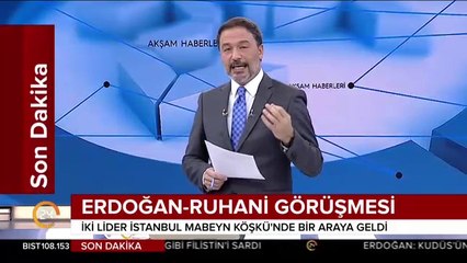 Cumhurbaşkanı Erdoğan-Ruhani görüşmesi