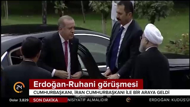 Cumhurbaşkanı Erdoğan-Ruhani görüşmesi