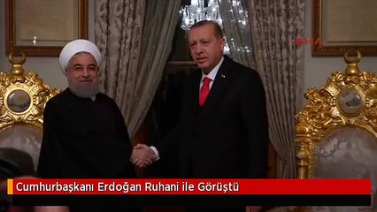 Cumhurbaşkanı Erdoğan Ruhani ile Görüştü