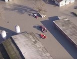 Drone Footage Shows Severe Flooding in North Italian Town