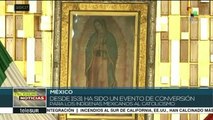 Feligreses celebran a la Virgen de Guadalupe en México