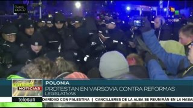 Continúan las protestas en Polonia contra las reformas legislativas