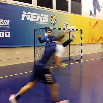 Entraînement des Lions avant les seizièmes de Coupe de France à Sélestat
