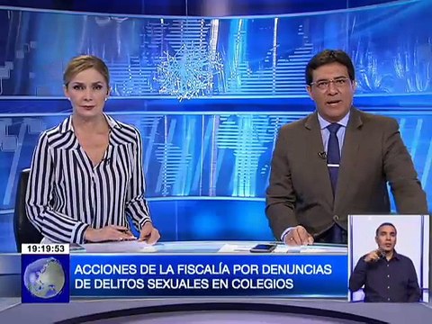 Acciones de la fiscalía por denuncias de delitos sexuales en colegios