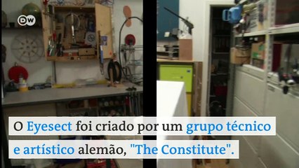 Um capacete que faz o usuário enxergar como um inseto?