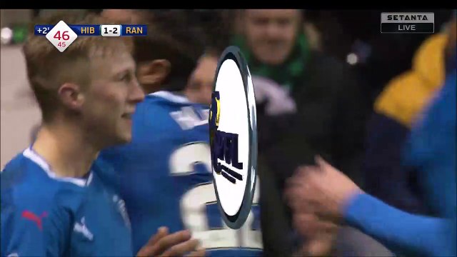 1-2 Alfredo Morelos Goal Scotland Premiership - 13.12.2017 Hibernian FC 1-2 Rangers FC