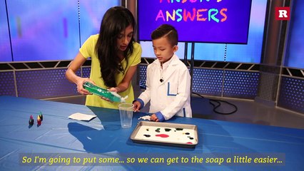 Anson Wong, boy genius, explains magic milk experiment | Anson's Answers