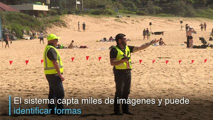 Australia despliega drones en playas para vigilar a tiburones