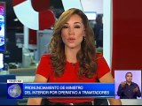 Pronunciamiento de Ministro del Interior por operativos a tramitadores