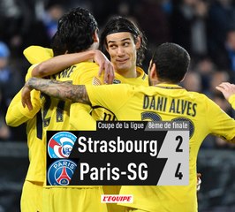 Les buts Strasbourg 2-4 PSG résumé de match
