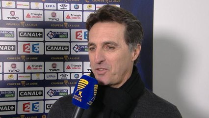 TAS Coupe de la Ligue - La réaction de Christophe Pélissier