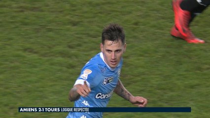 Amiens / Tours - Le superbe coup franc de Mancini !