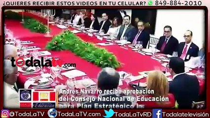 Andrés Navarro recibe aprobación del consejo nacional de educación para plan estratégico institucional-Video